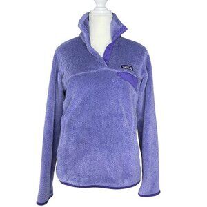 Patagonia Women's Purple‎ Re-Tool Snap-T Polartec Thermal Pro Pullover S/C39